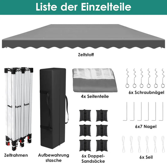 „Dein Event. Dein Schutz. Dein Pavillon.“