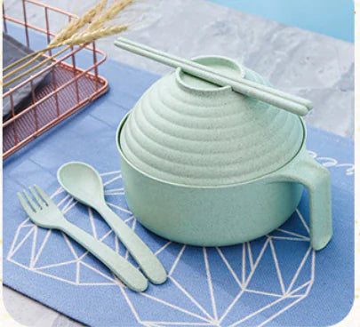 Instant-Nudel-Set mit Deckel – Praktisch für Unterwegs