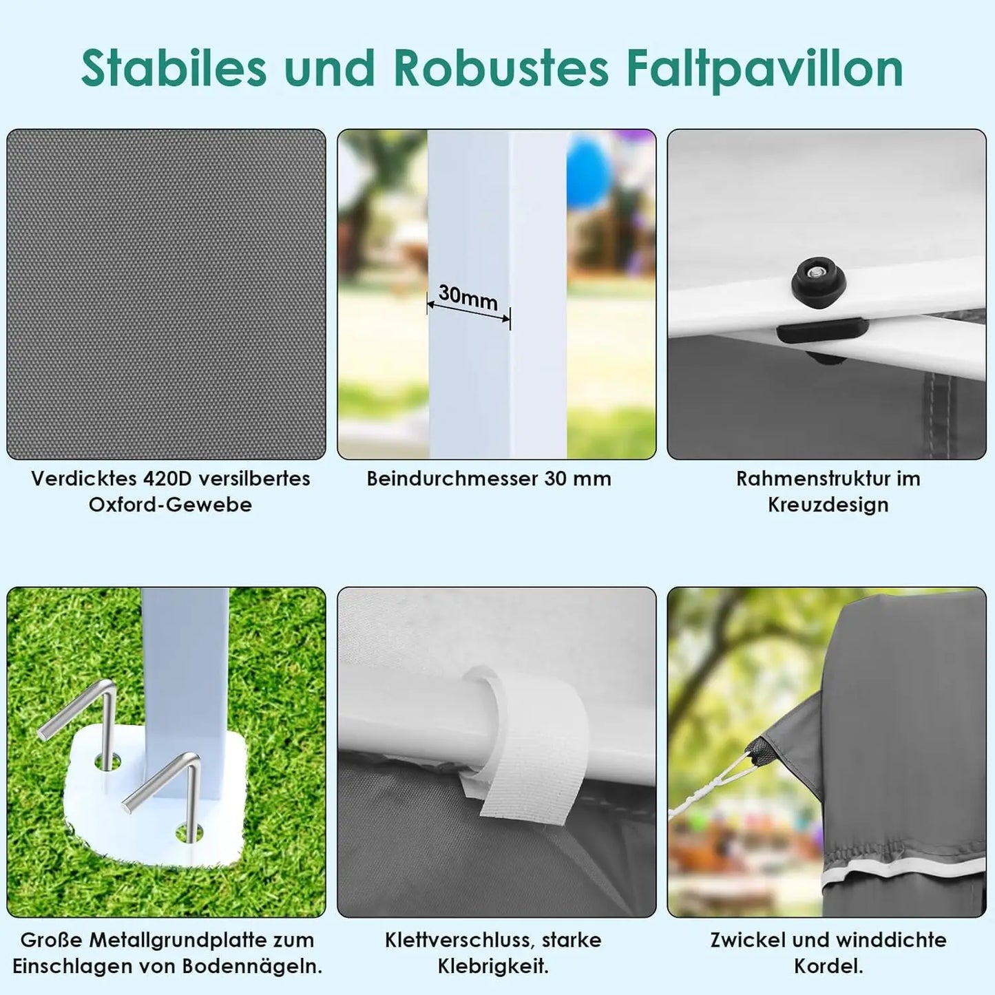 „Dein Event. Dein Schutz. Dein Pavillon.“