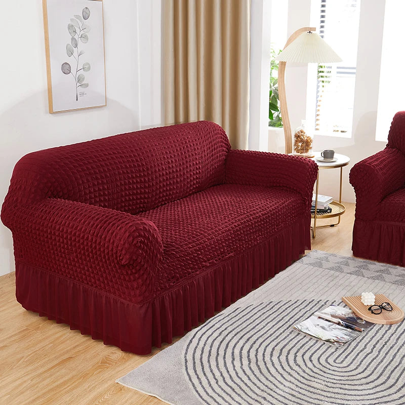 „Dunkelheit, die gut tut“ – Der hochelastische Sofabezug mit Luftpolstergitter