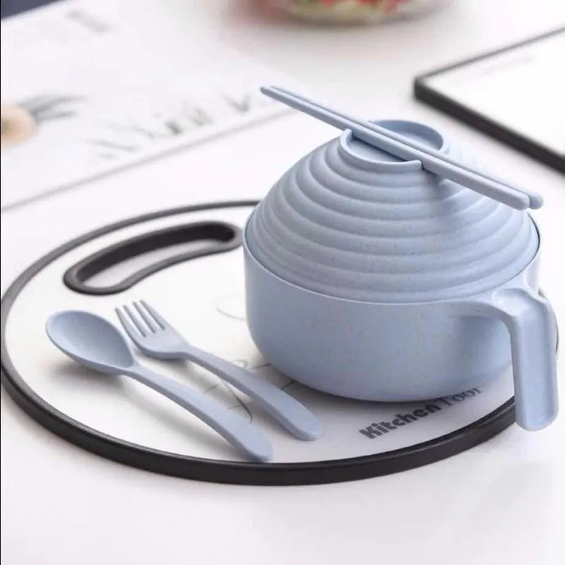 Instant-Nudel-Set mit Deckel – Praktisch für Unterwegs